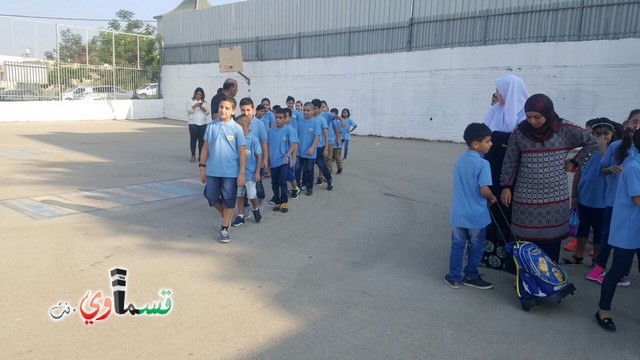  كفرقاسم- فيديو: البداية الصحيحة هي عنوان النجاح .. مدرسه جنة ابن رشد تستقبل طلابها بمراحل مدروسة وتودع حجاجها